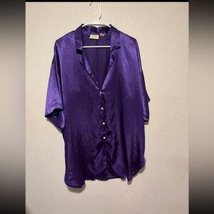 Victoria ’s Secret Gold label 80s purple sleep dress